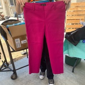 White House Black Market Fuchsia NWT business pants size 8R